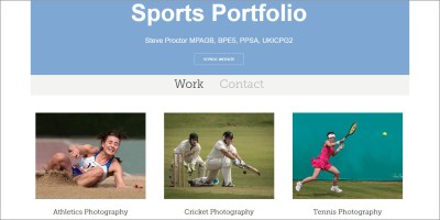 Sports image showing athletics, cricket and tennis